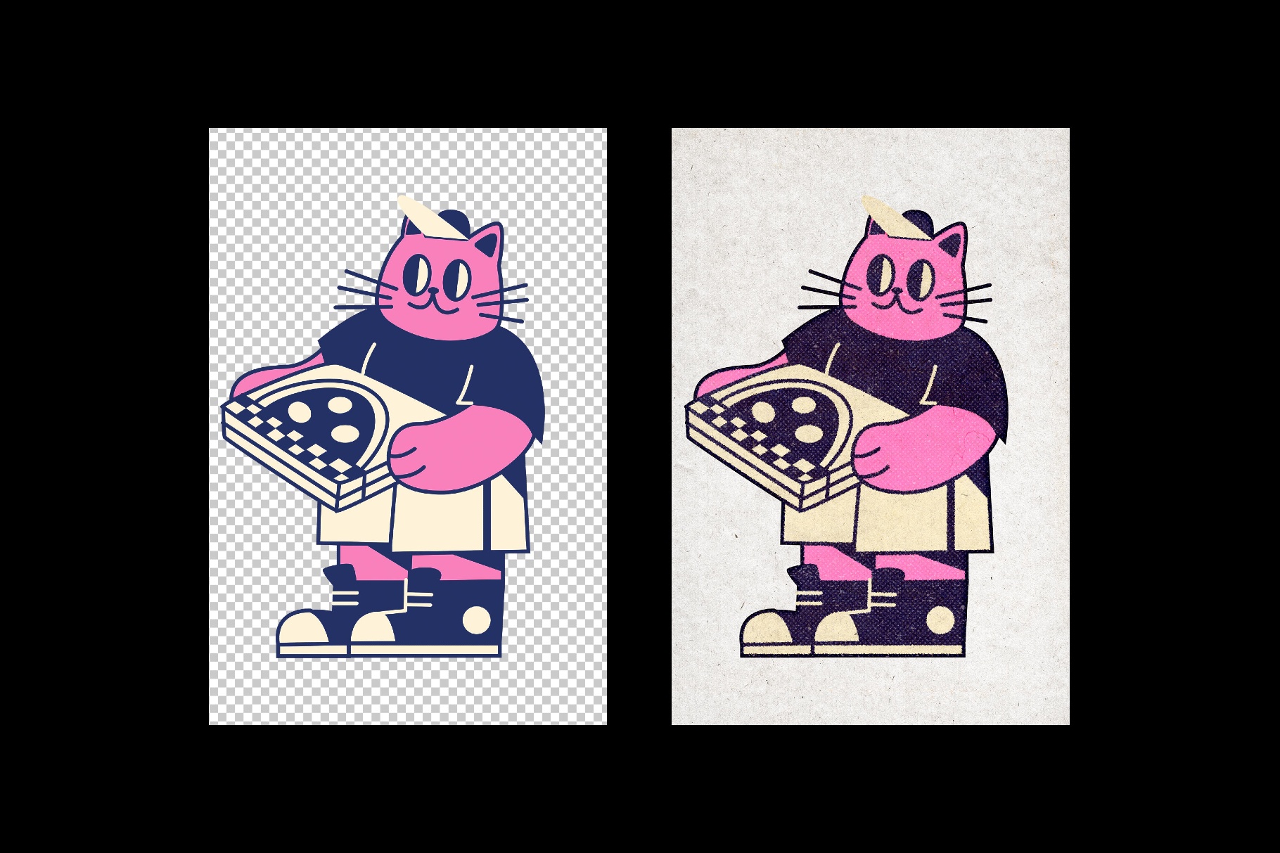 Halftone Print Text Effect for Posters