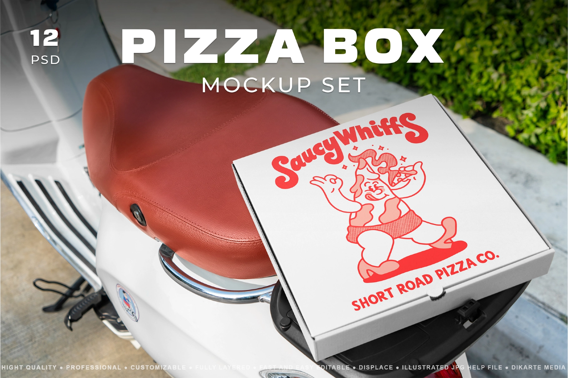 Pizza Box Mockups Set