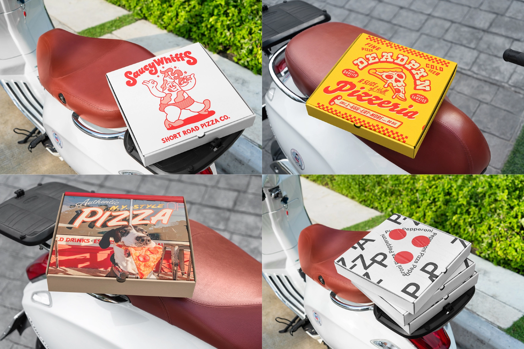Pizza Box Mockups Set