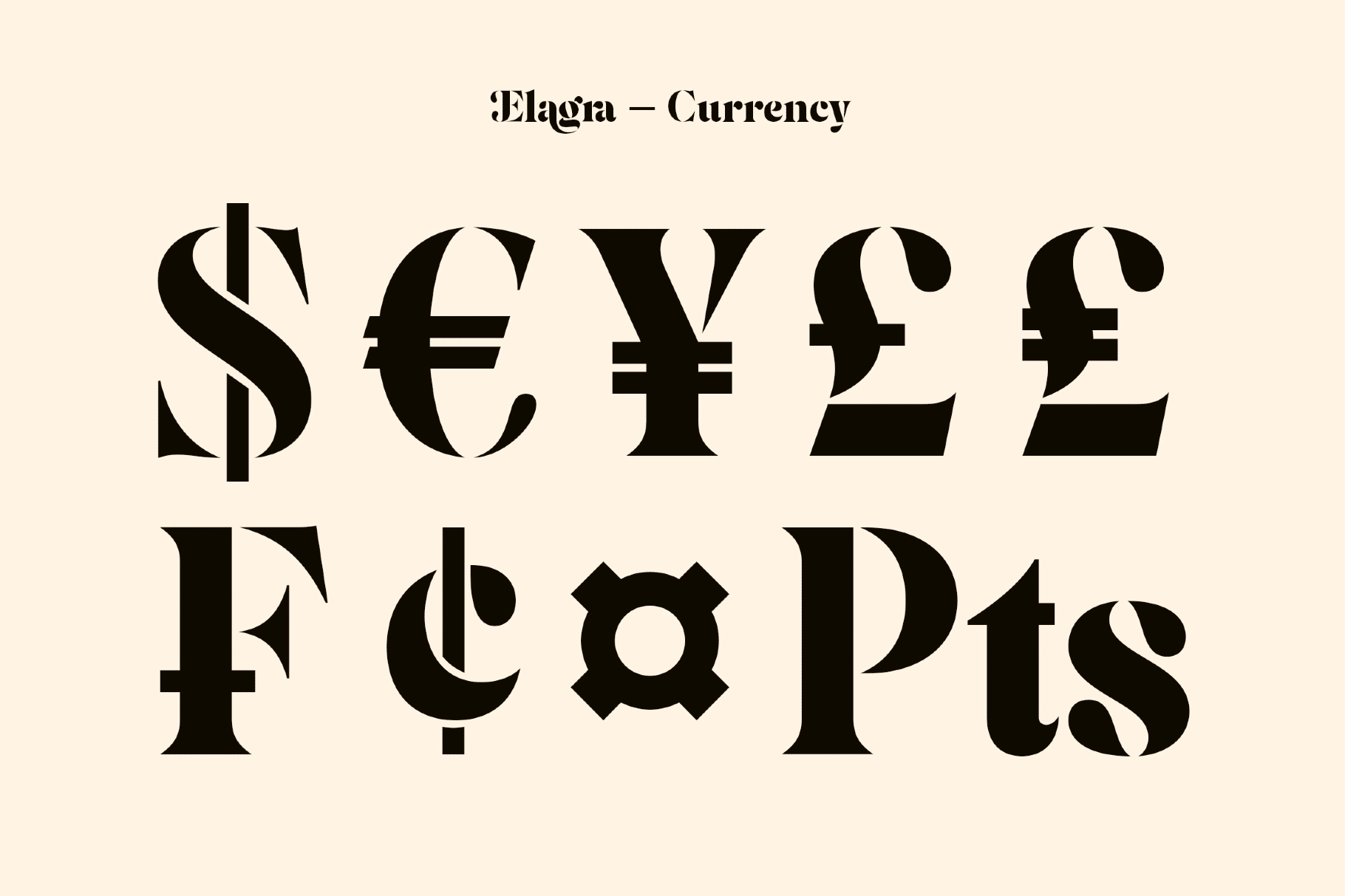 Elagra — Elegant Stencil Serif Font