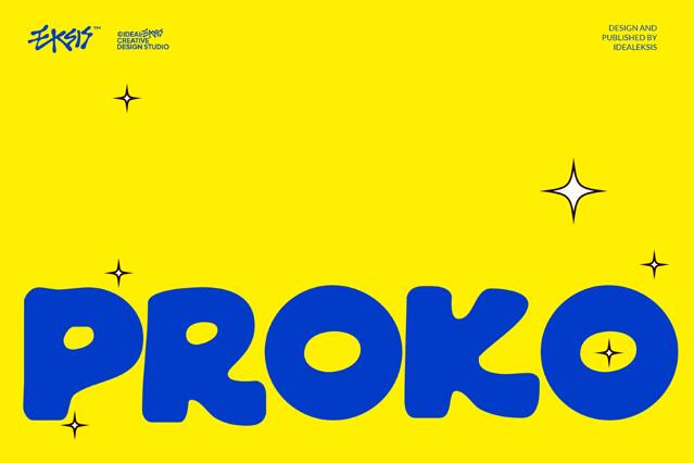 Proko - Playful Display Font
