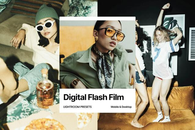 Digital Flash Film Lightroom Presets