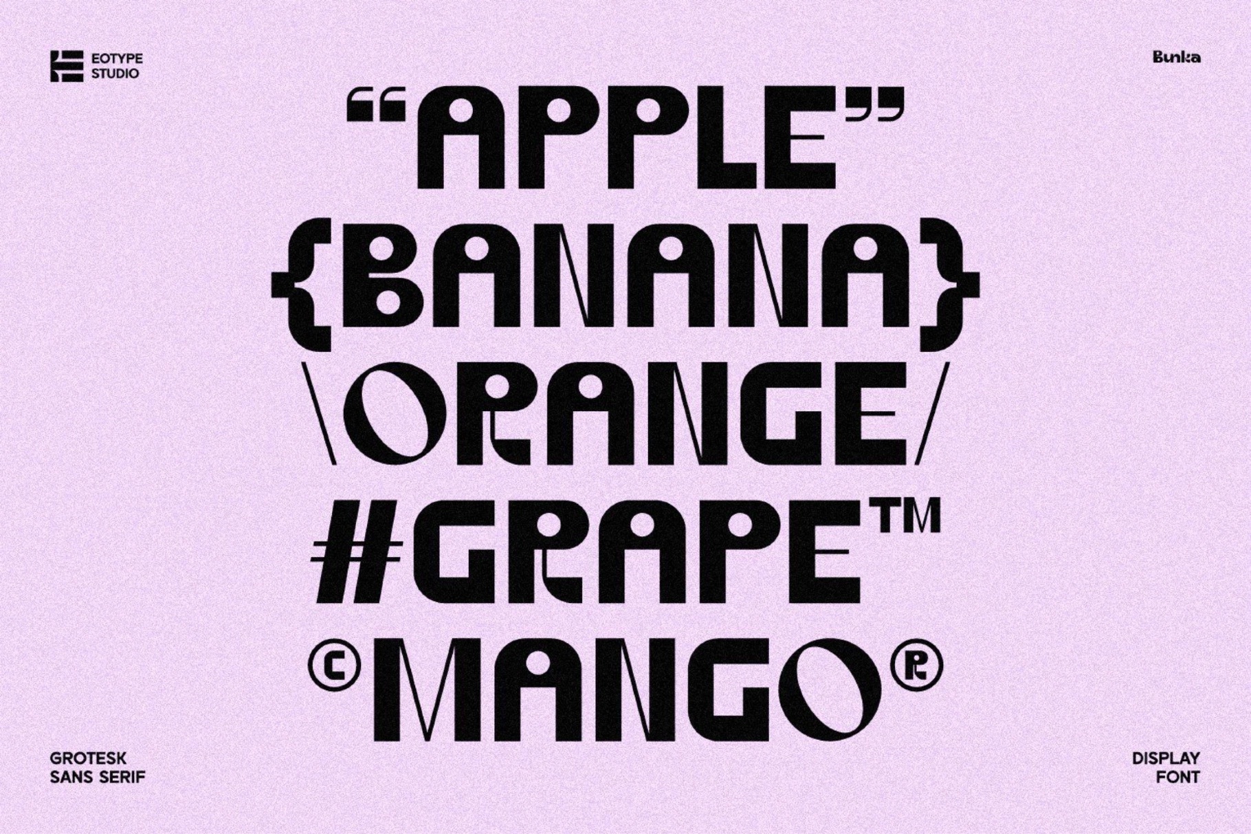 Bunka - Grotesk Sans Serif Font