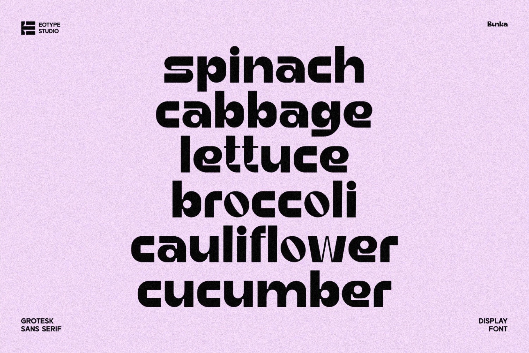 Bunka - Grotesk Sans Serif Font