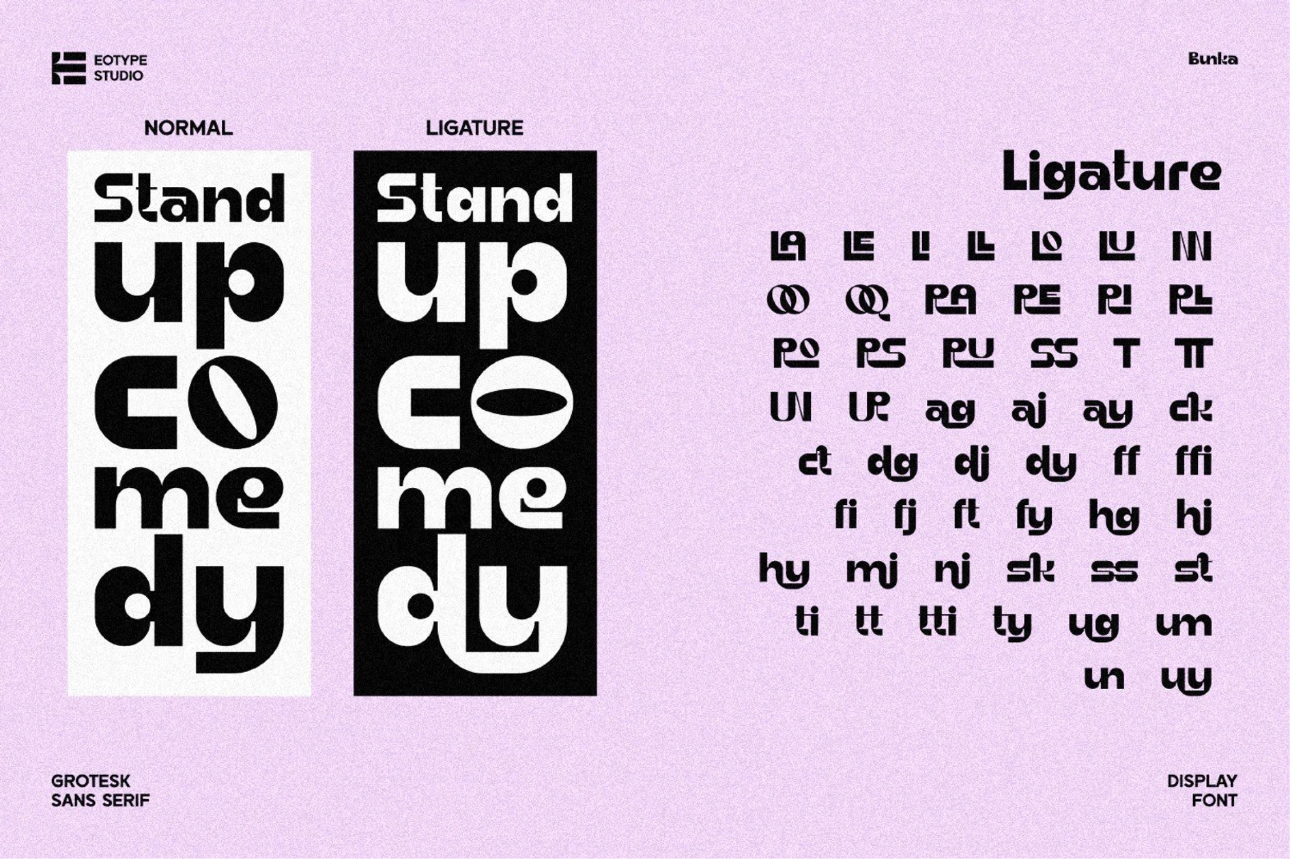 Bunka - Grotesk Sans Serif Font
