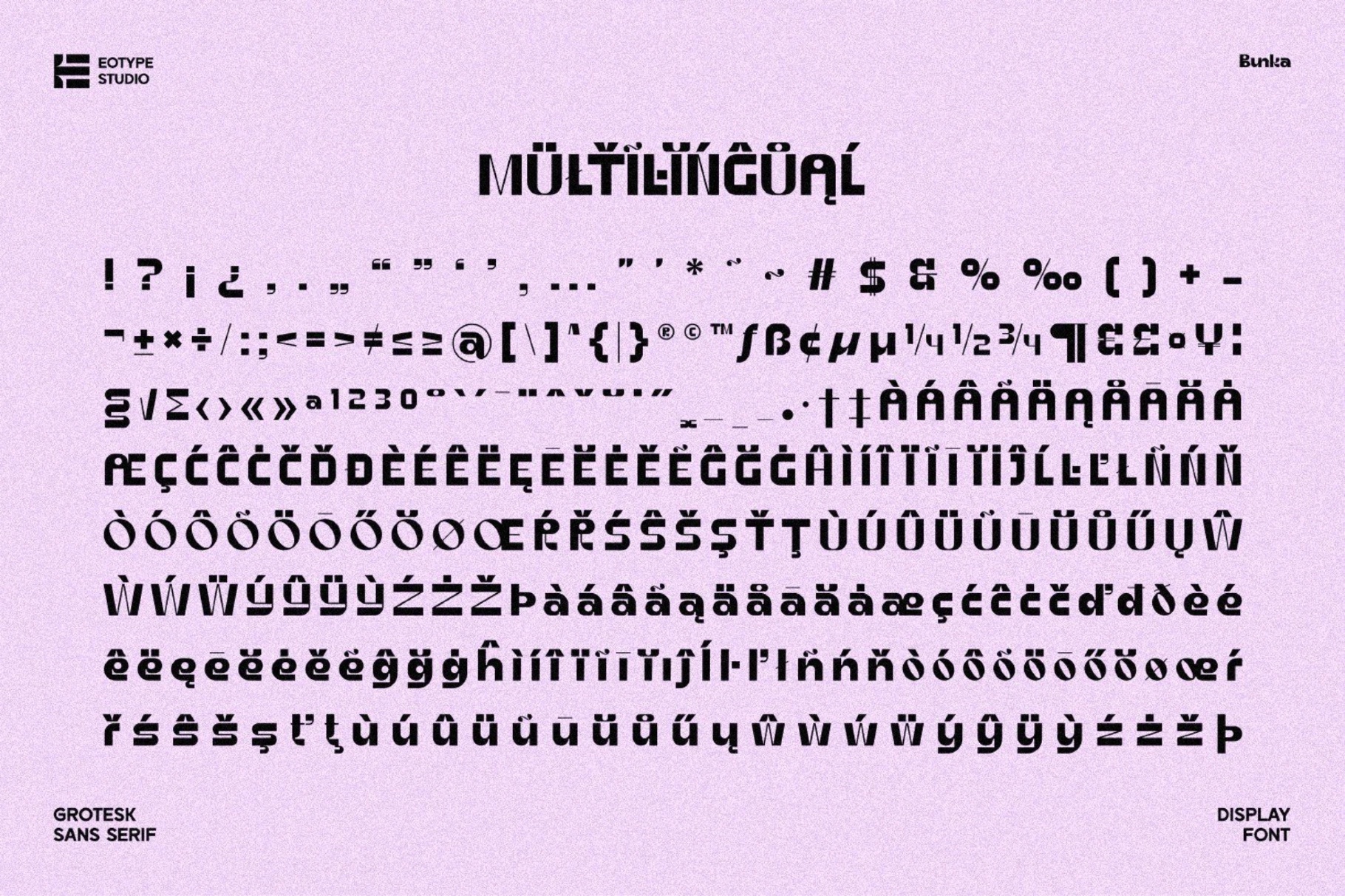 Bunka - Grotesk Sans Serif Font