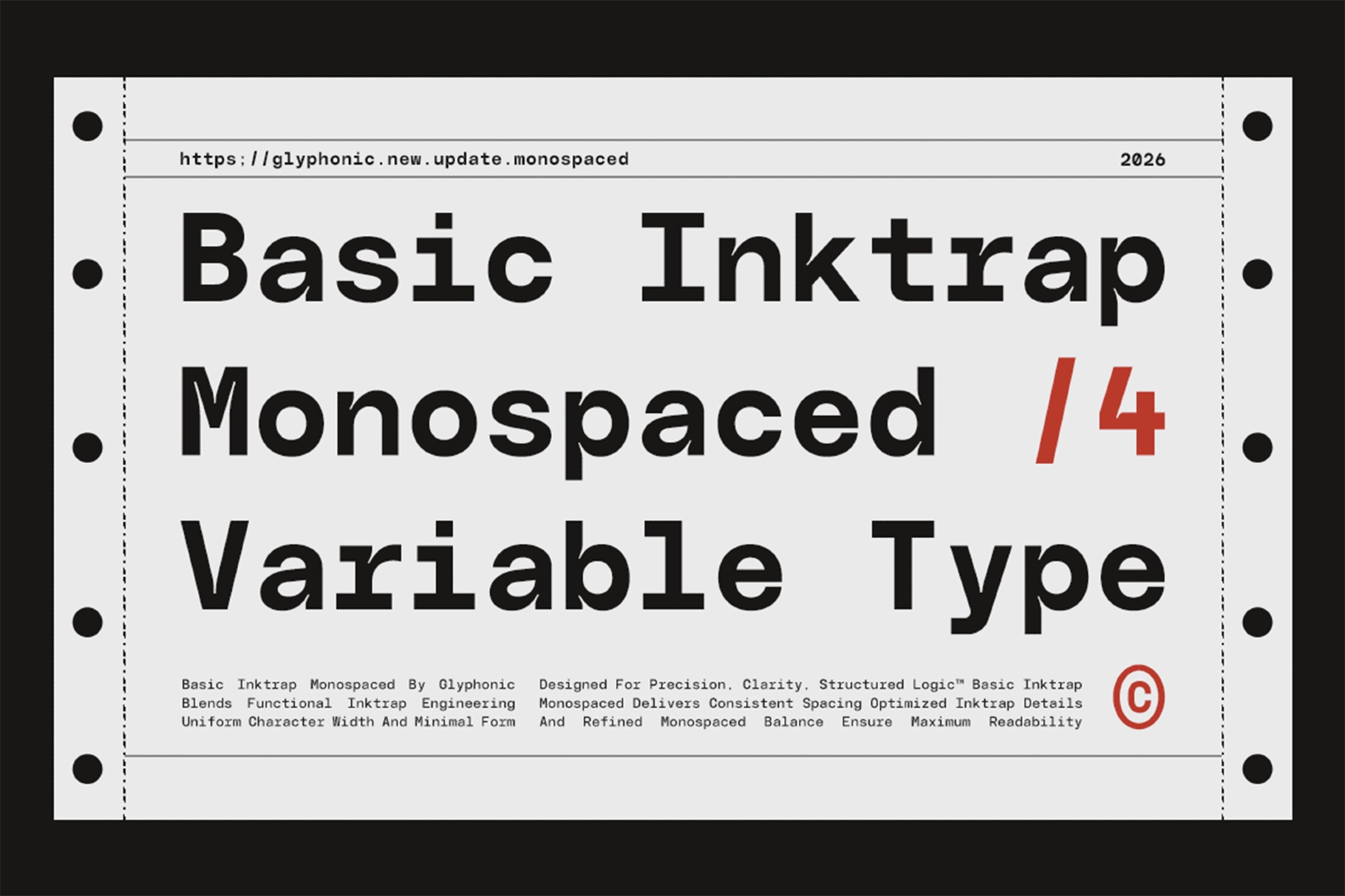 GC Basic Inktrap - Variable Monospace Font