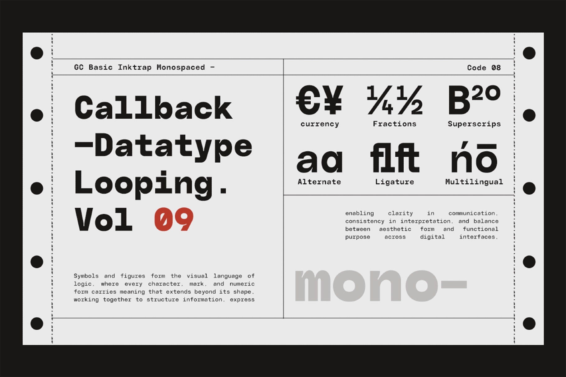 GC Basic Inktrap - Variable Monospace Font