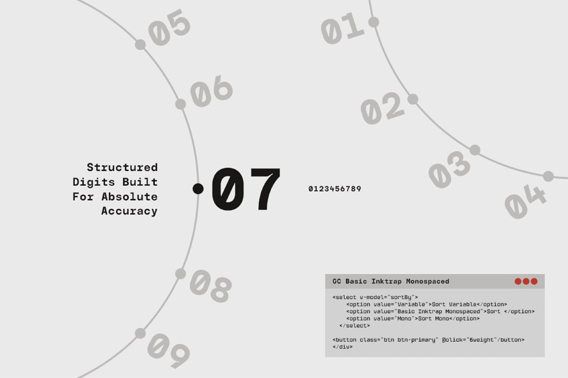 GC Basic Inktrap - Variable Monospace Font