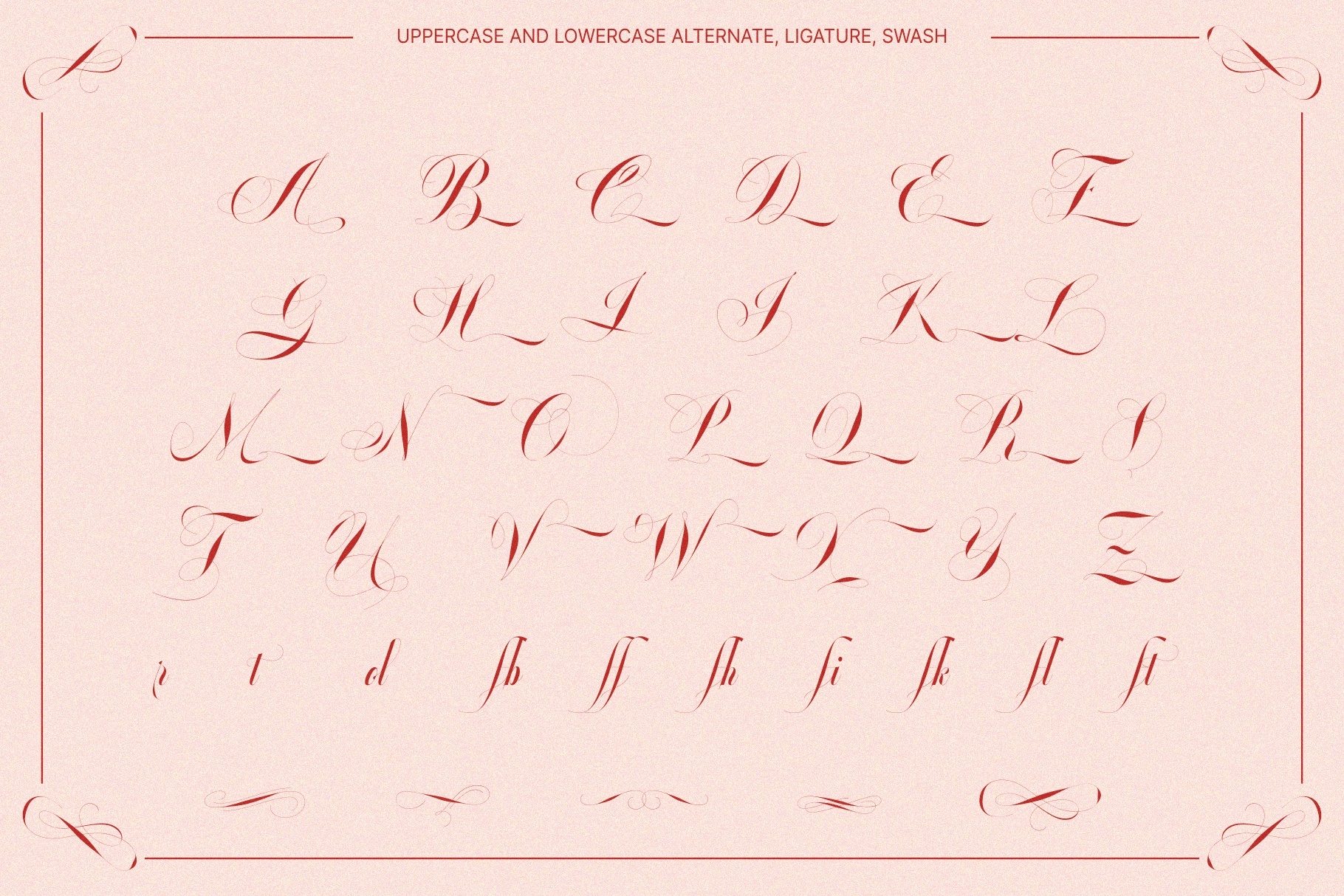 GLOWING ROMANCE — Luxury Calligraphy Font