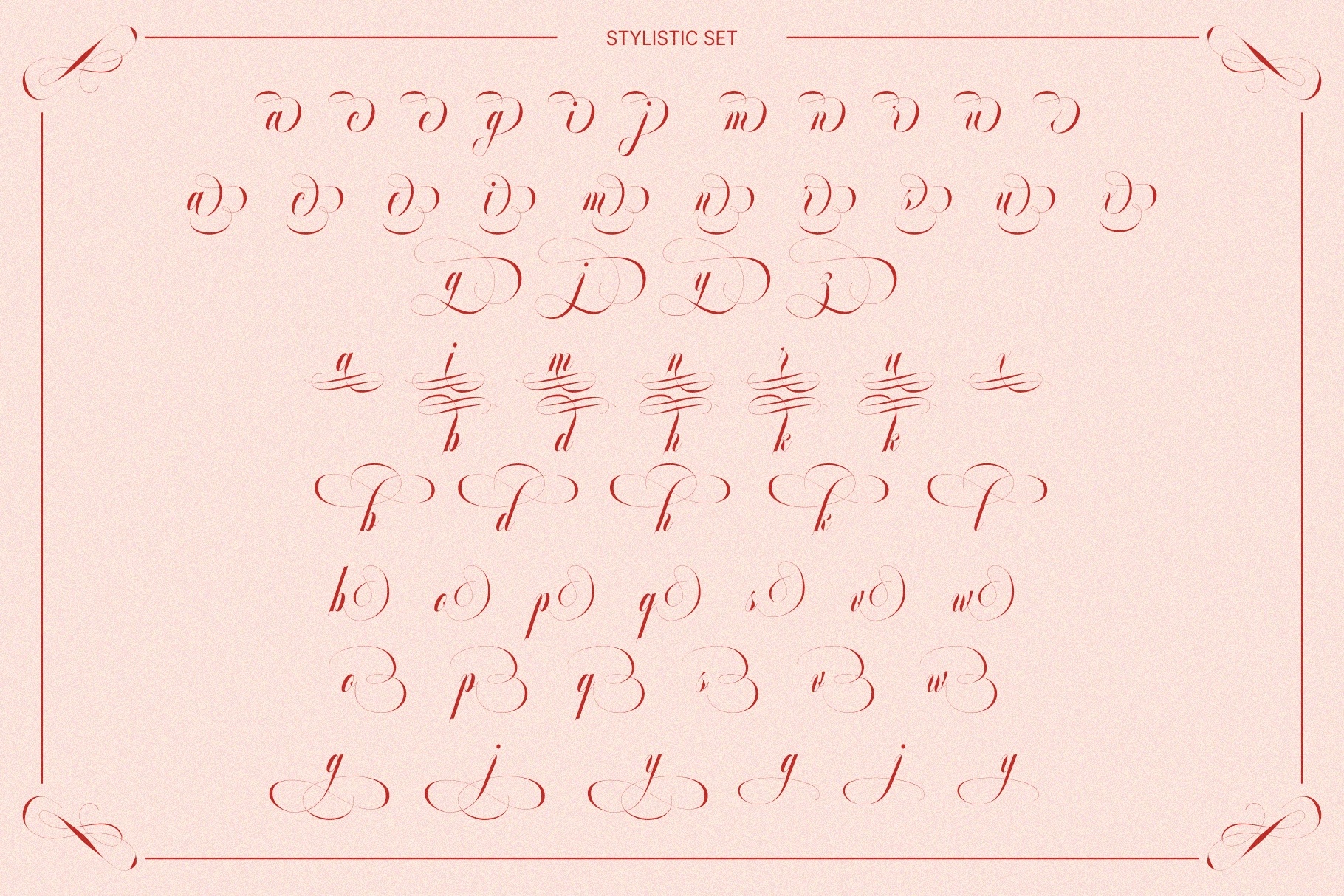 GLOWING ROMANCE — Luxury Calligraphy Font