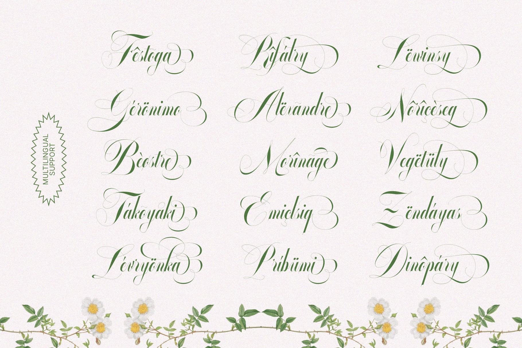 GLOWING ROMANCE — Luxury Calligraphy Font