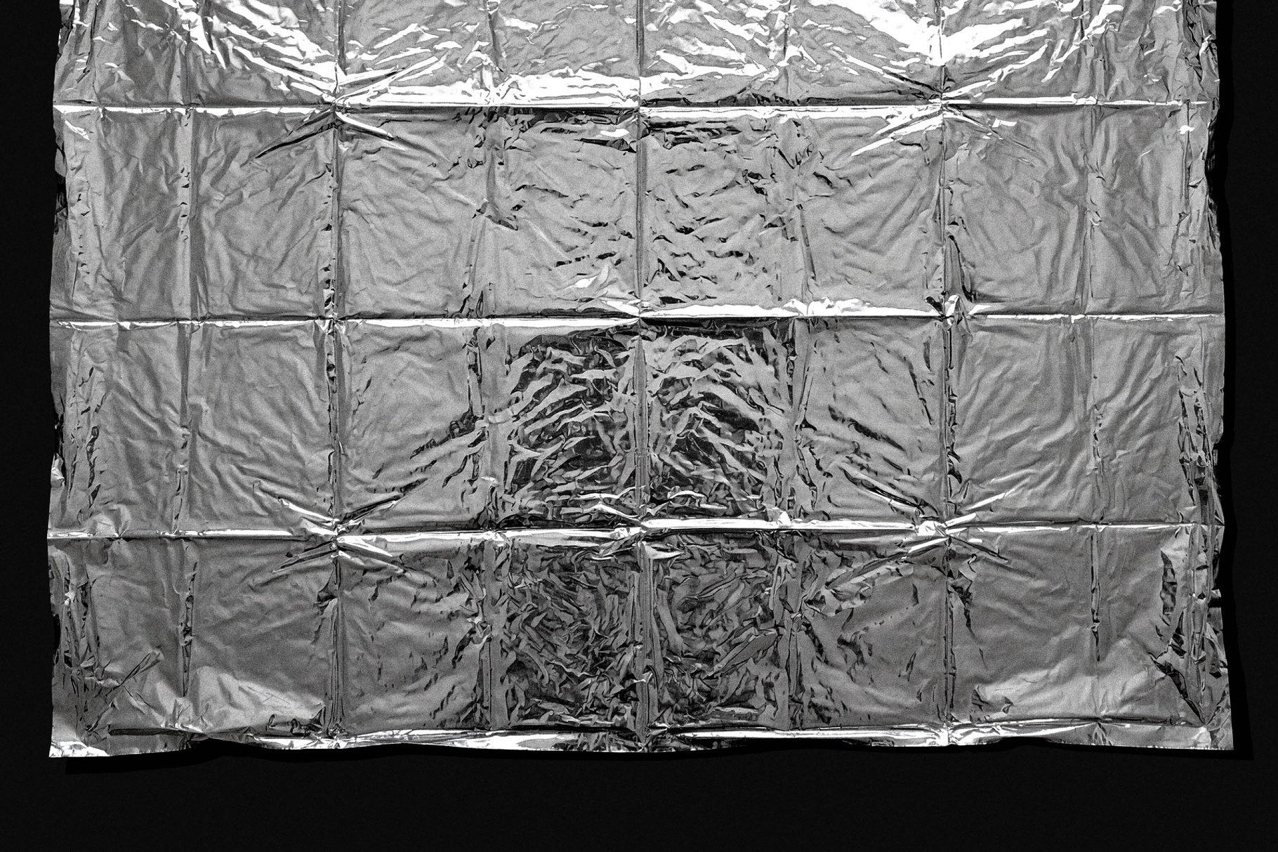 Crumpled Foil Wrapping Mockup