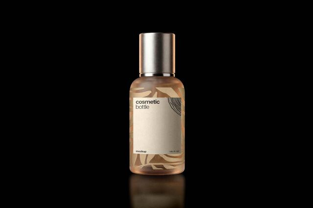 Frosted Cosmetic Bottle Mockup