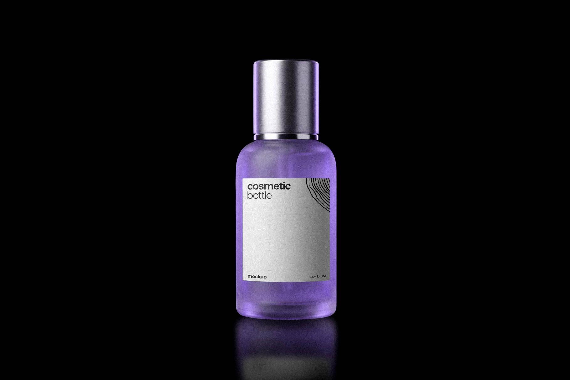 Frosted Cosmetic Bottle Mockup