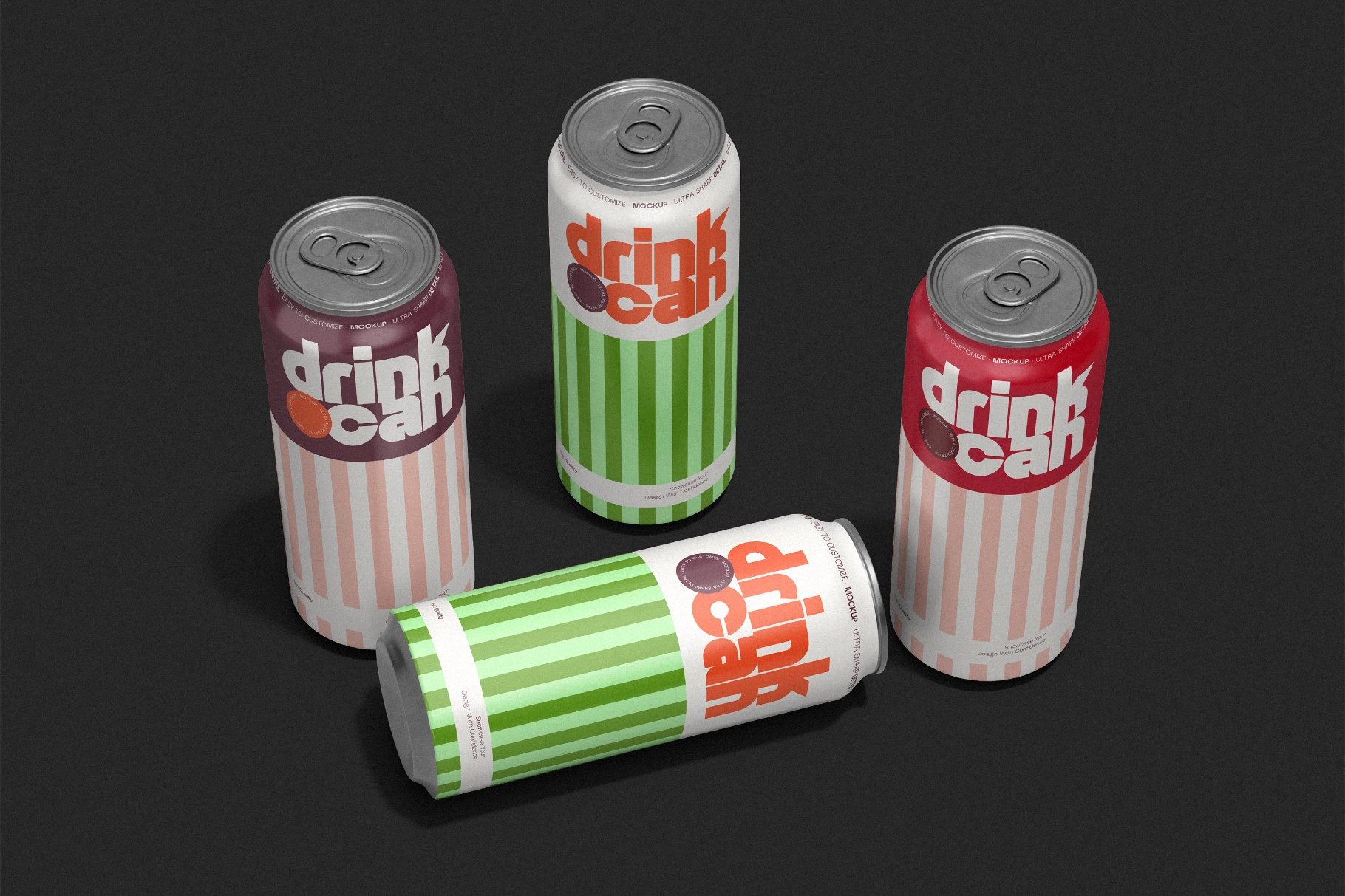 Aluminum Drink Can Mockup