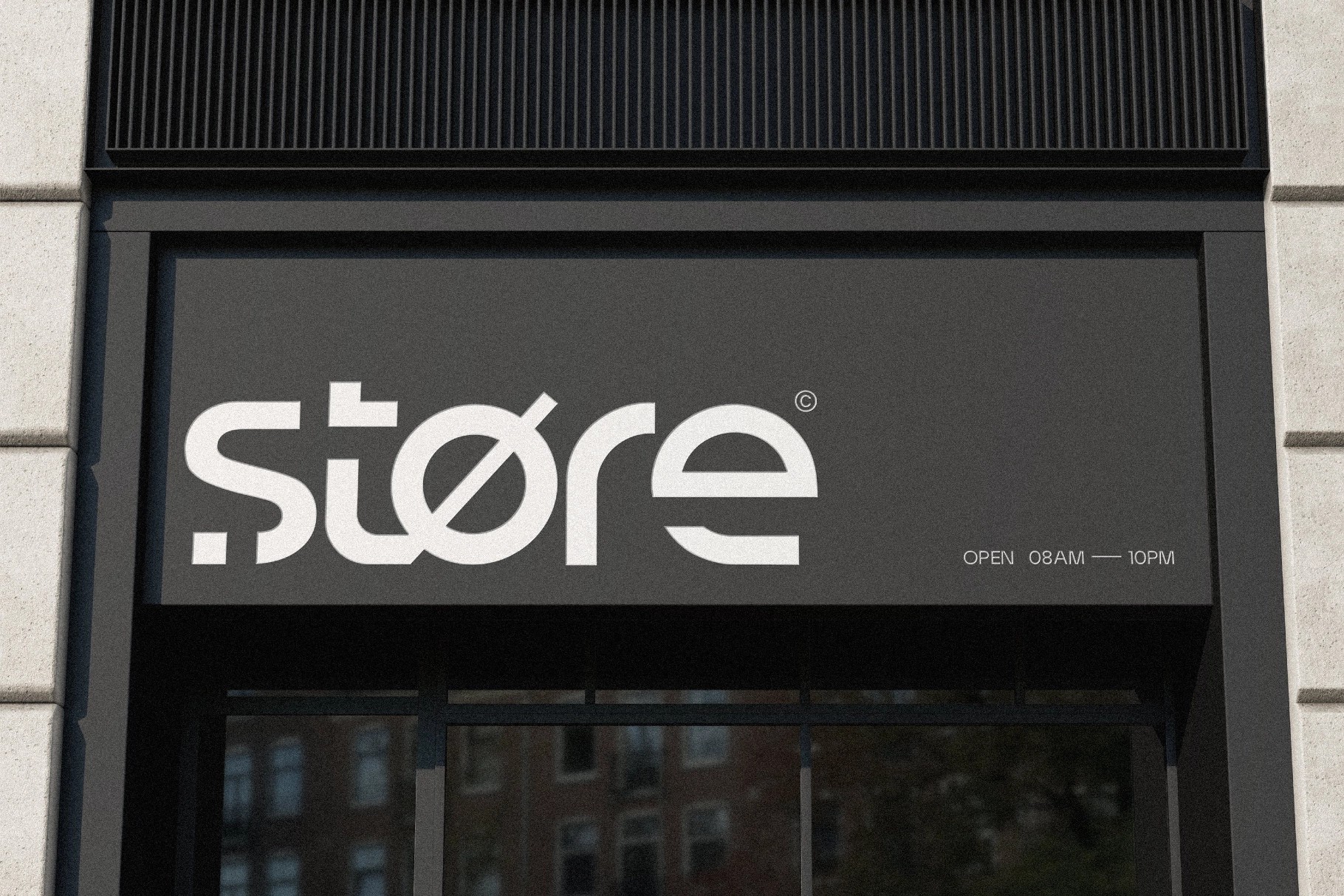Retail Storefront Sign Mockup