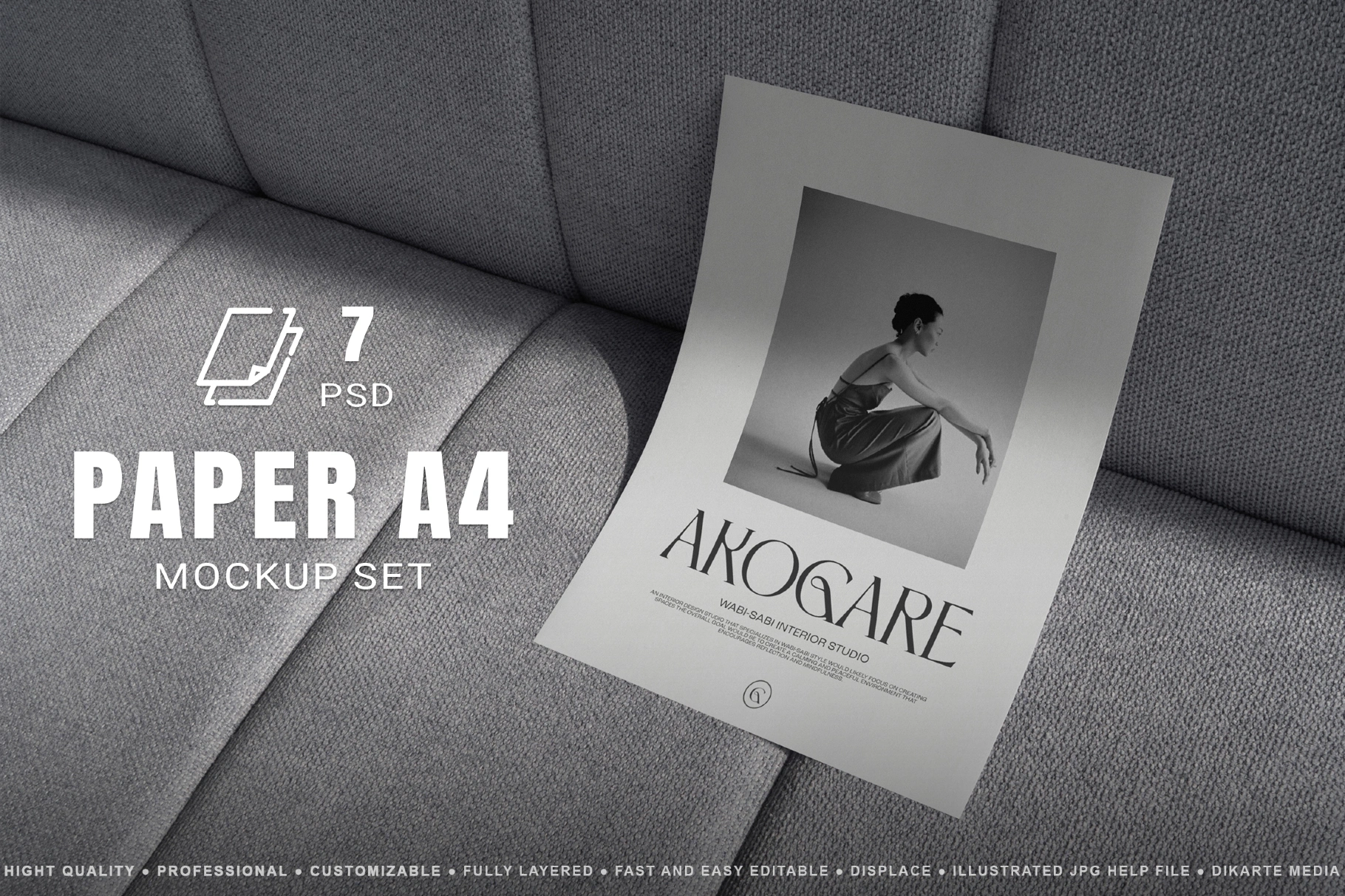 A4 Paper Mockups Set