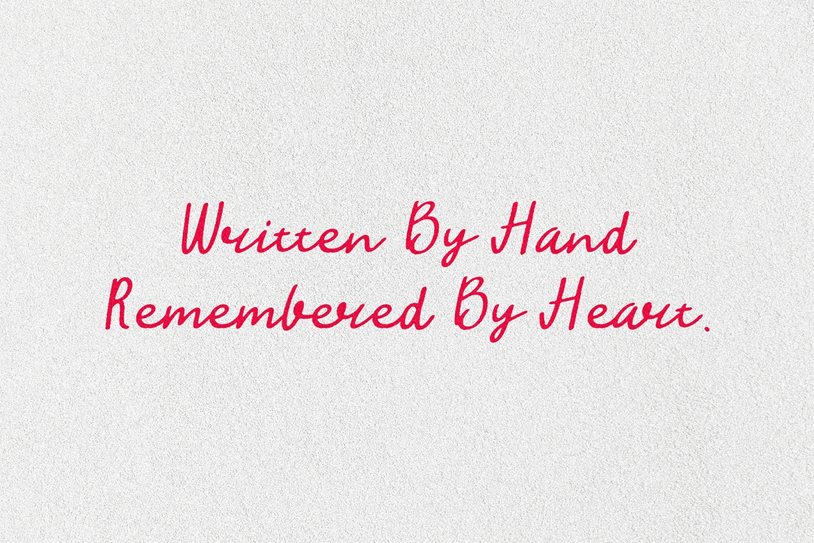 Cherry Hands - Handwritten Script Font