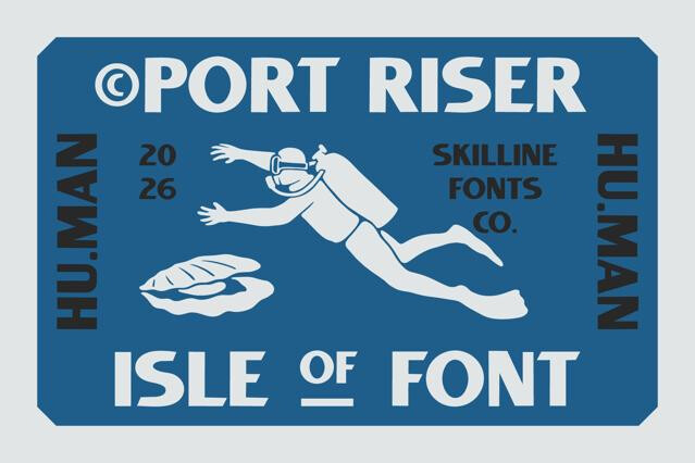 SFC Port Riser - Nautical Display Font