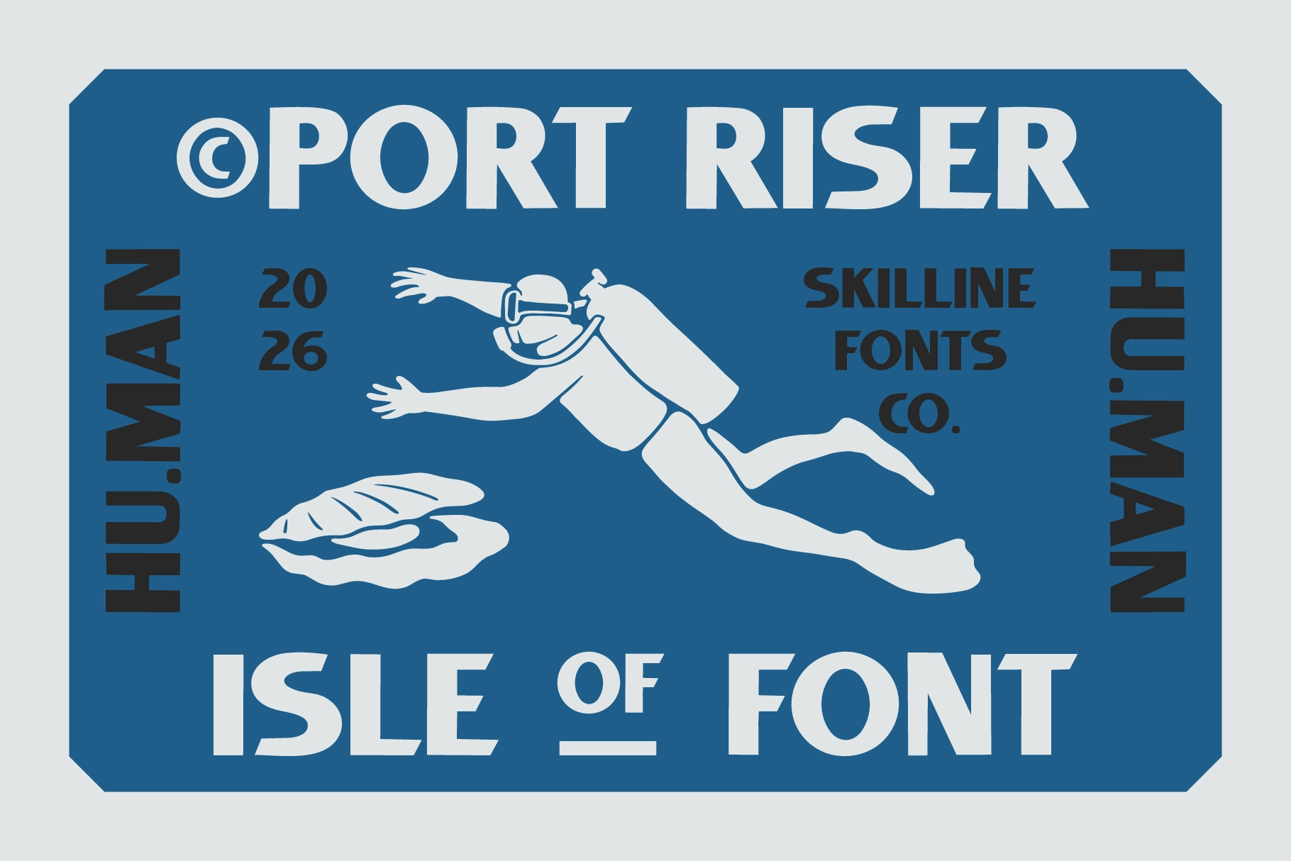 SFC Port Riser - Nautical Display Font