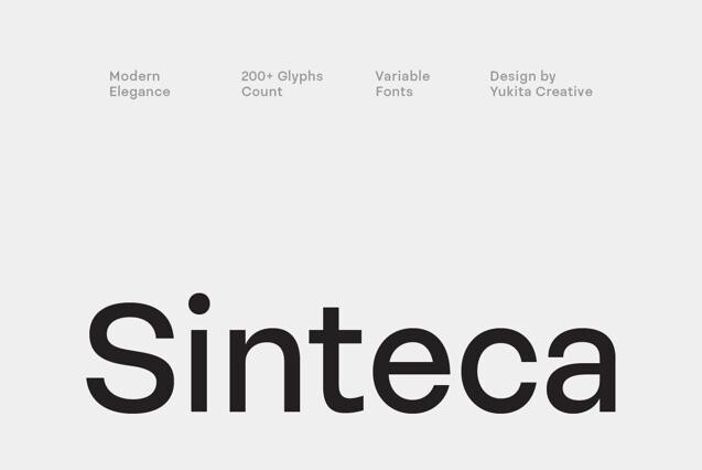 Sinteca - Clean Sans Serif Font