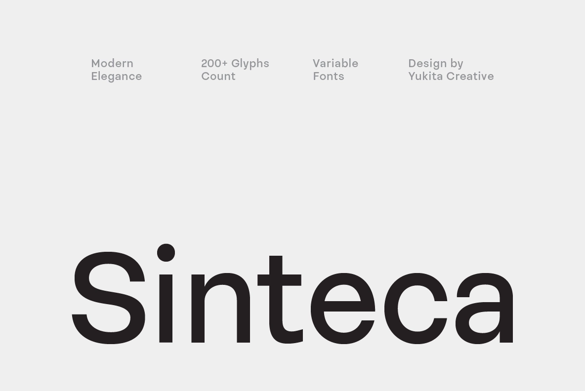 Sinteca - Clean Sans Serif Font