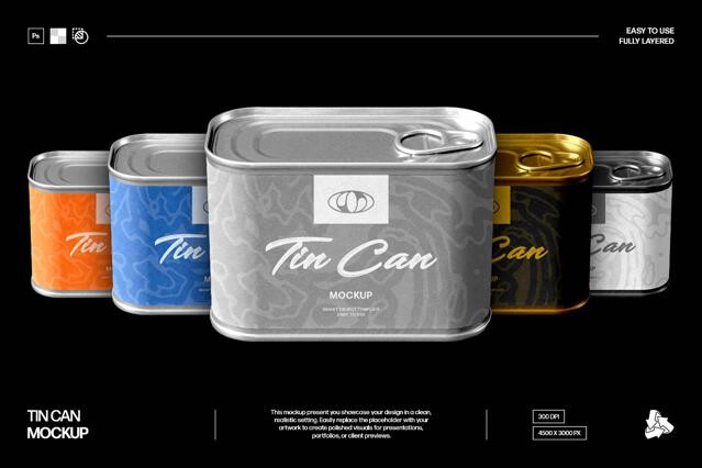 Tin Can Mockup