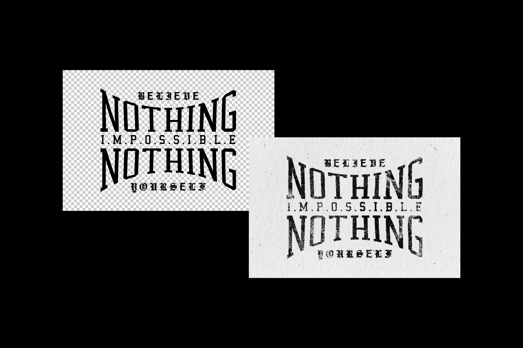 Distressed Ink Mockup