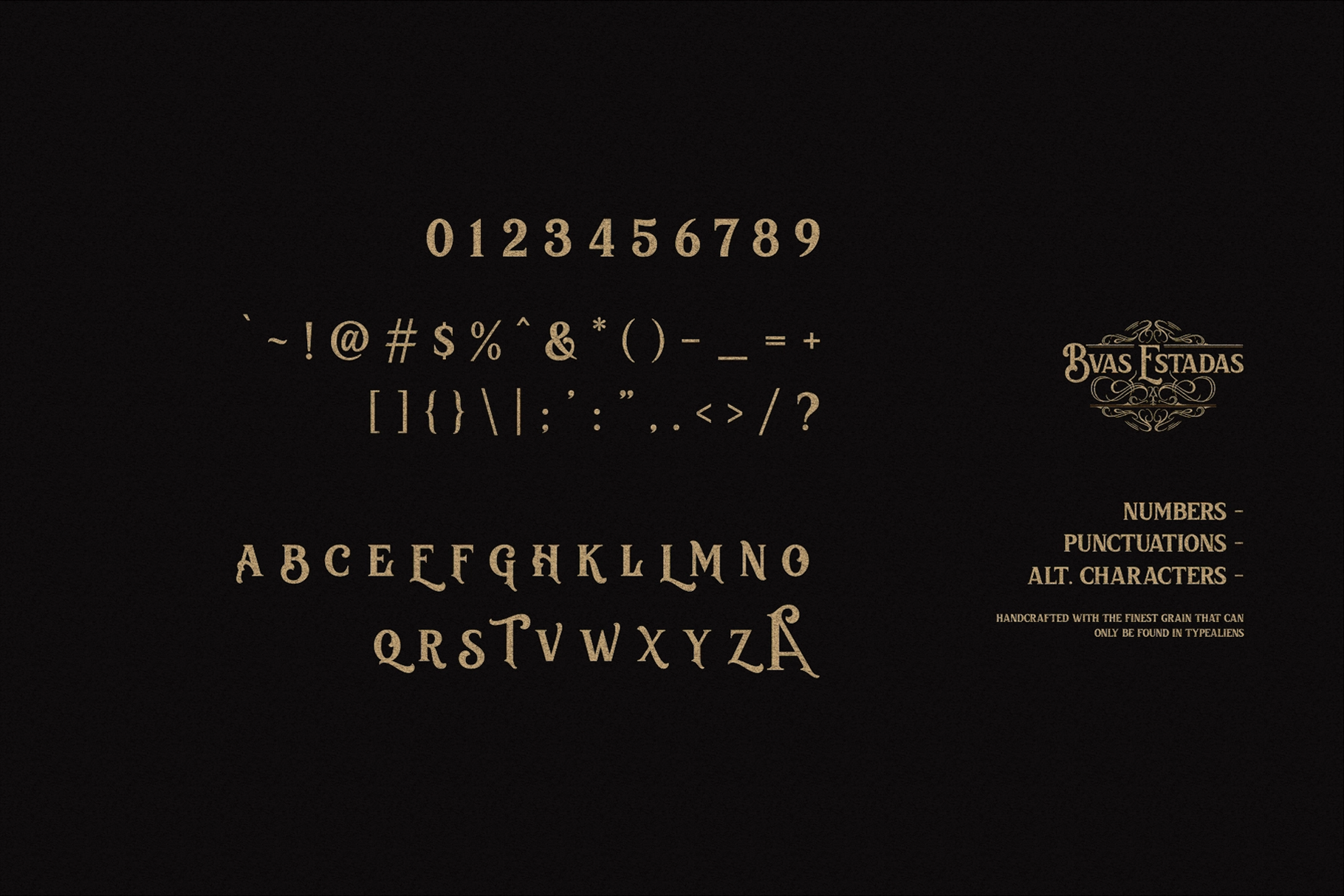 Bvas Estadas - Vintage Victorian Serif Font