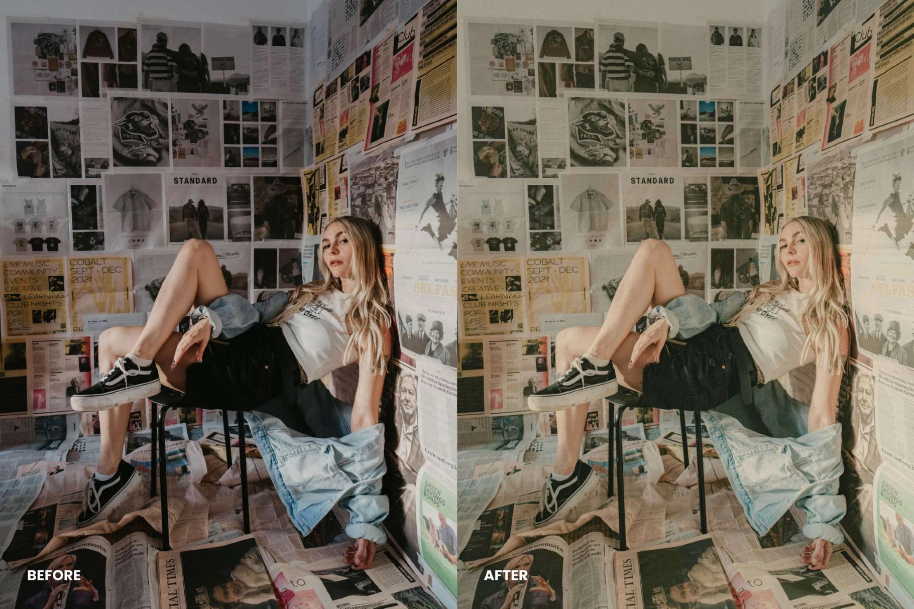 90s Vintage Look Lightroom Presets