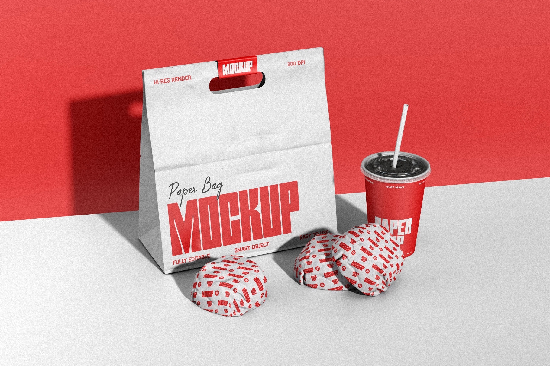 Fast Food Delivery Packaging Mockup