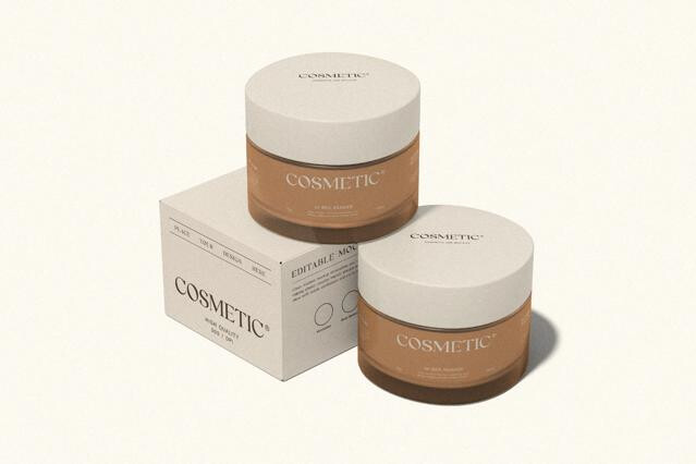 Cosmetic Jar Packaging Mockup