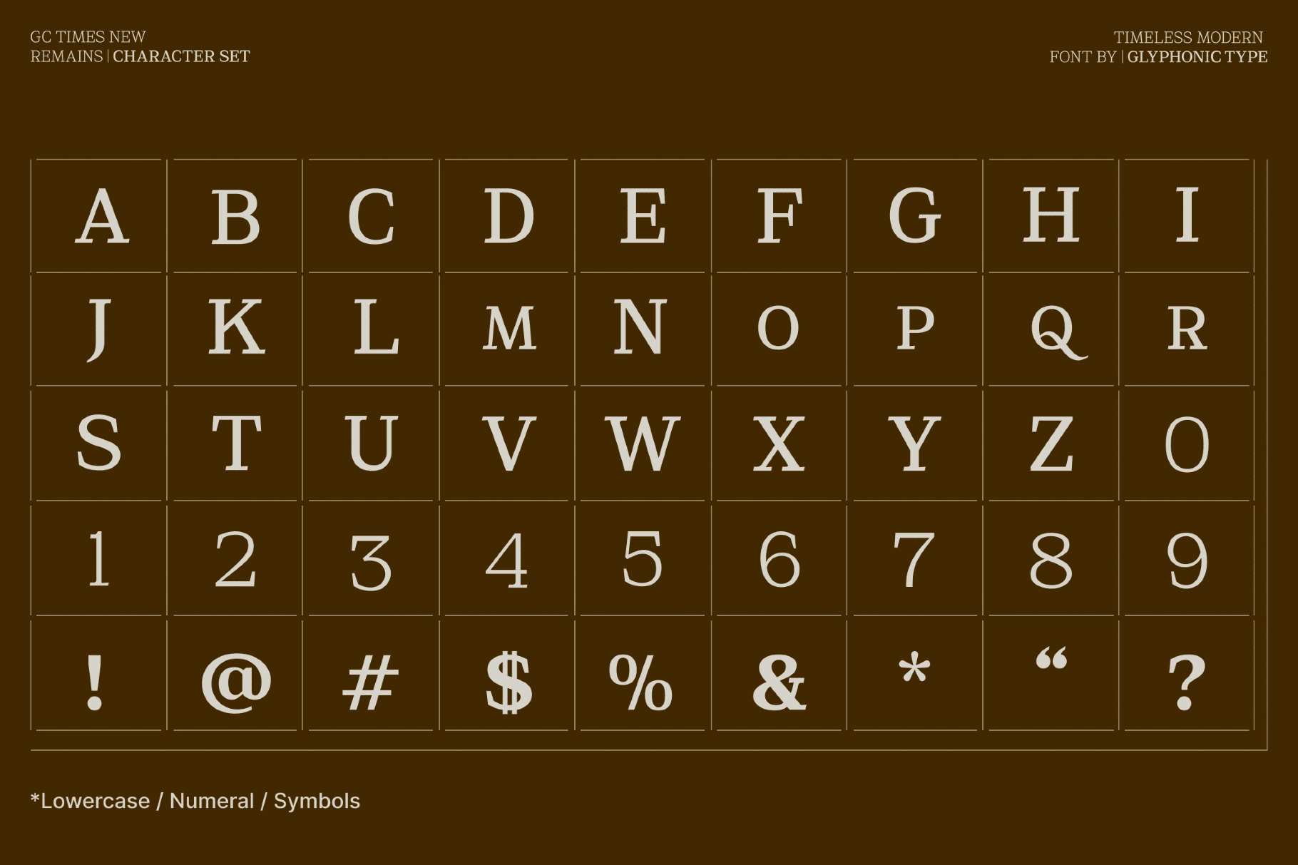 GC New Times Remain - Modern Serif Font