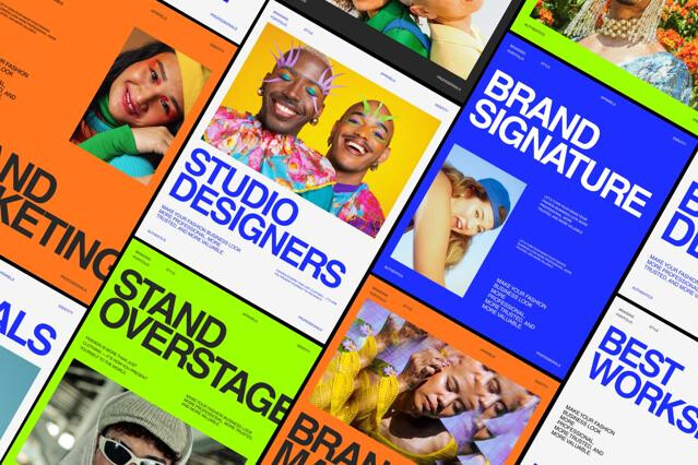 Colorful Brand Identity Social Media Bundle