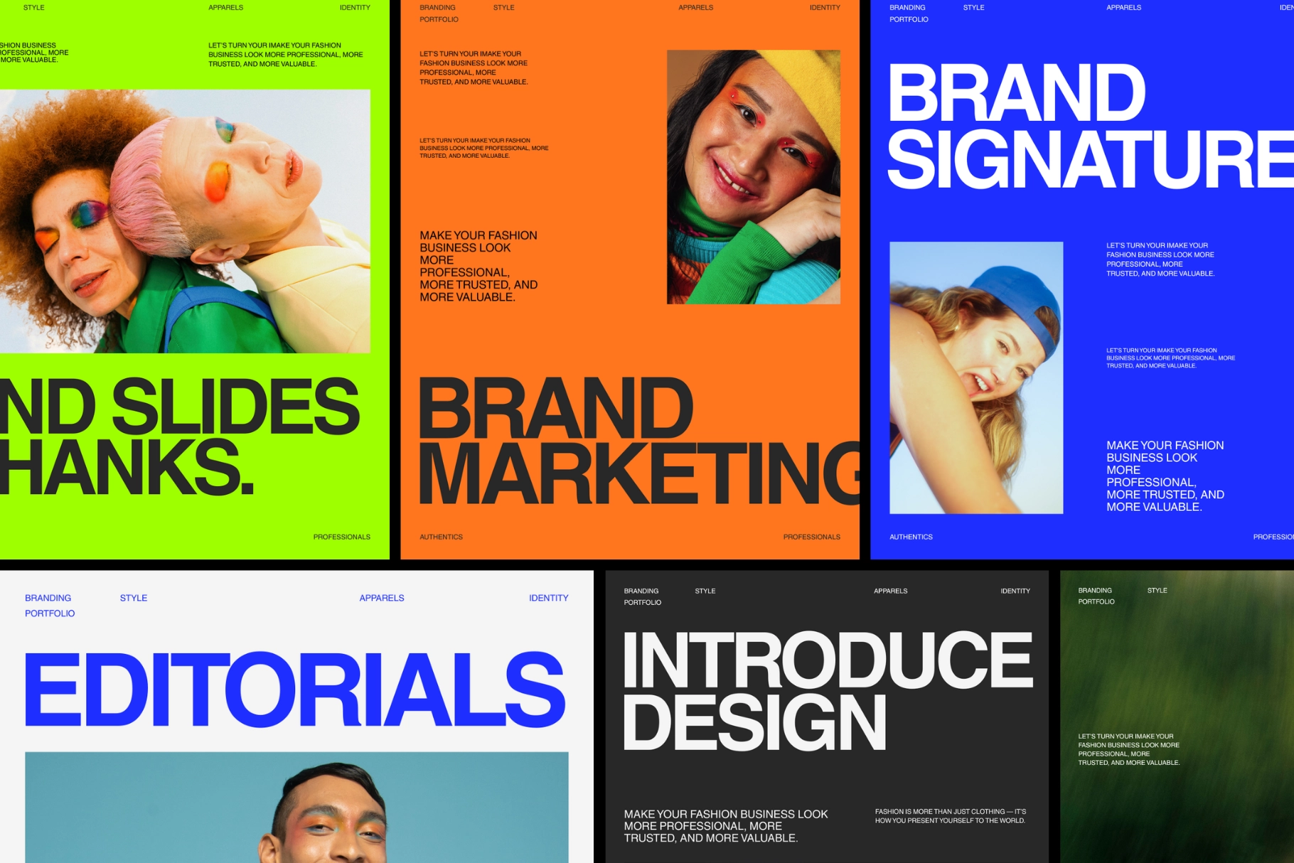 Colorful Brand Identity Social Media Bundle