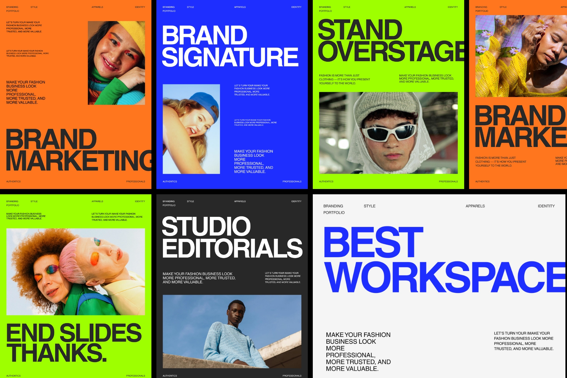 Colorful Brand Identity Social Media Bundle