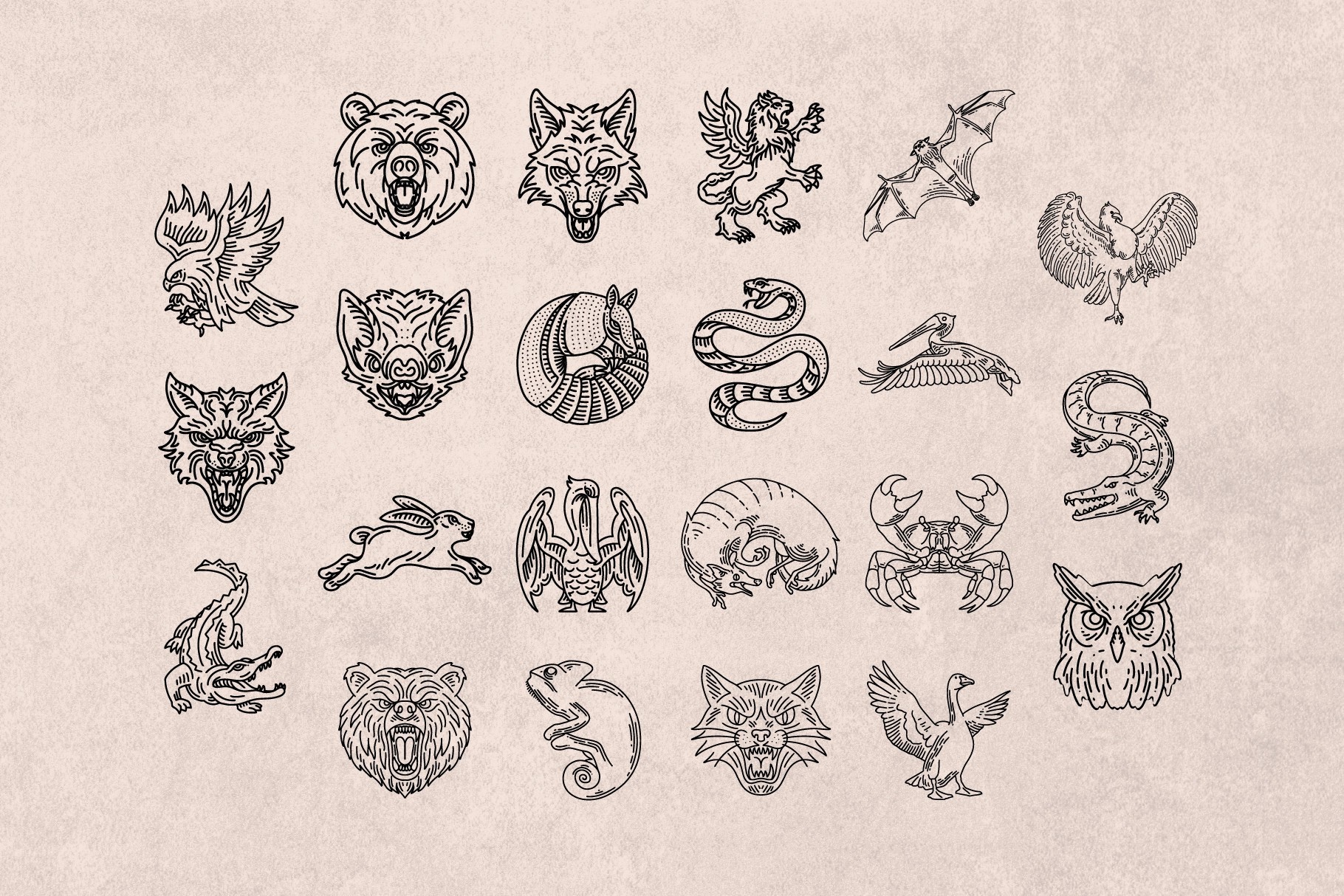 Vintage Logo and Badge Collection