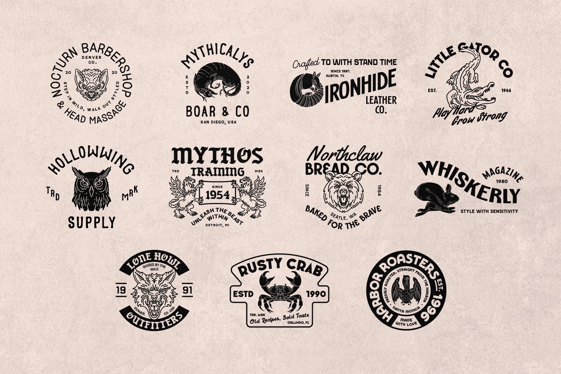 Vintage Logo and Badge Collection