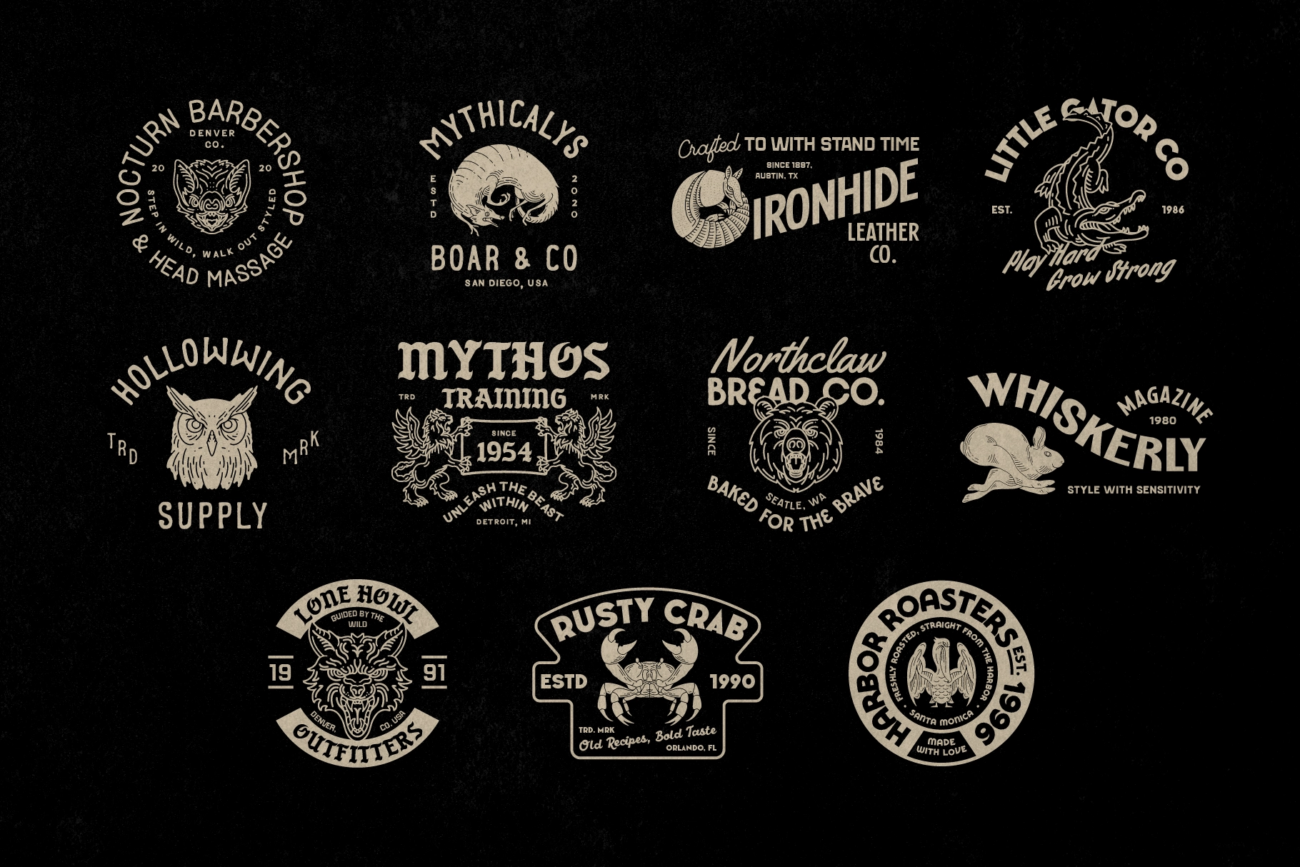 Vintage Logo and Badge Collection