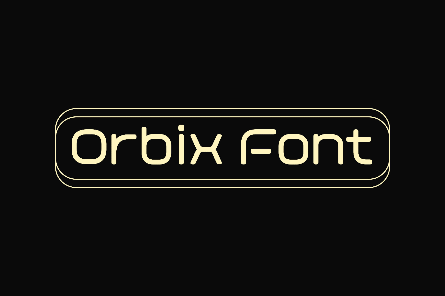 Orbix Space Font