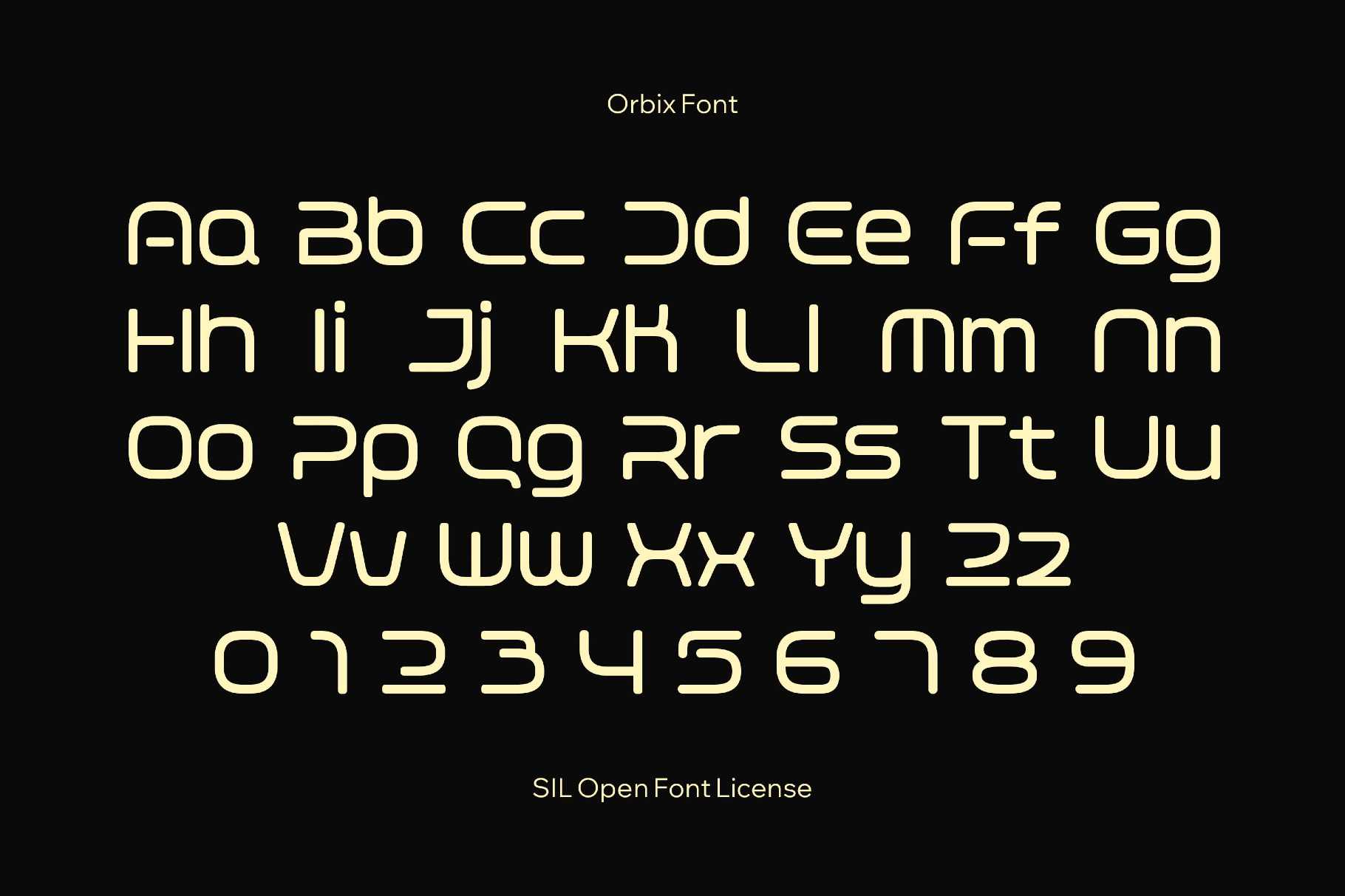 Orbix Space Font