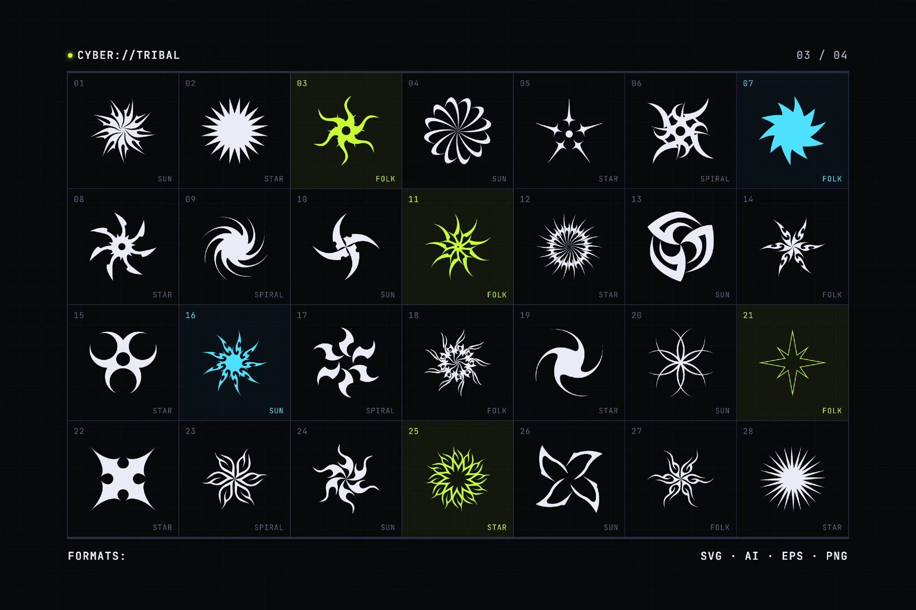 Cyber Tribal Stars