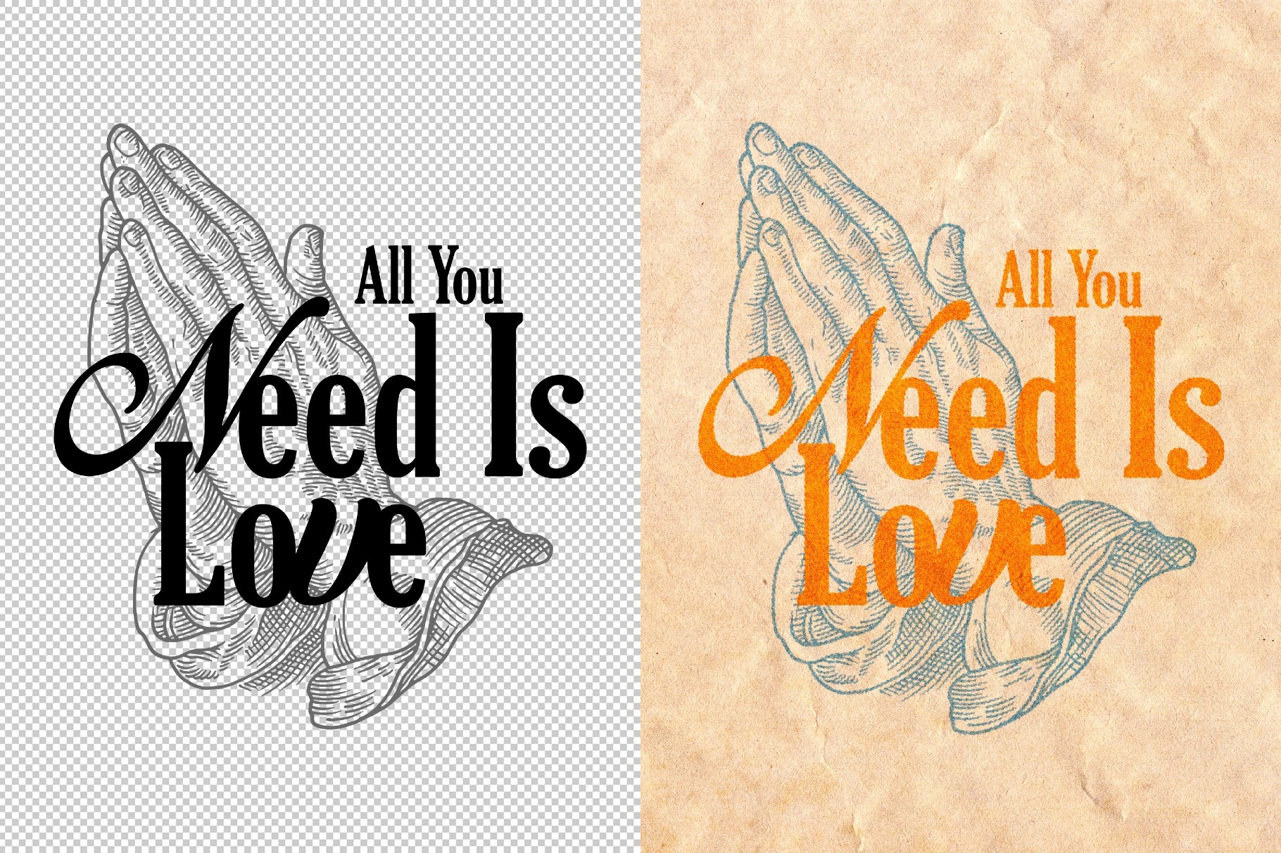Vintage Overprint Photo Effect