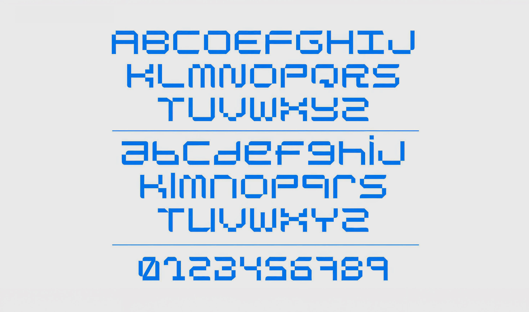Spacer R | Display Tech Font