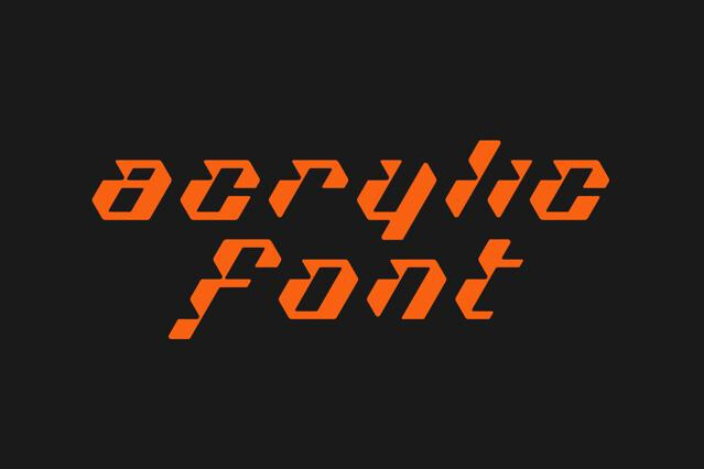 Acrylic Font