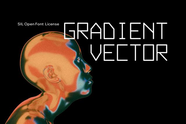 Download Gradient Vector - Tech Font