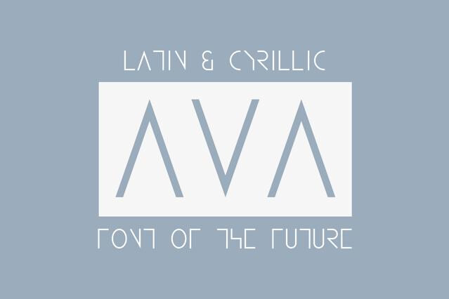 Ava - Space Tech Font