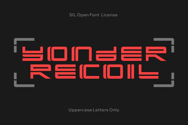 Yonder Recoil - Sci-Fi Font
