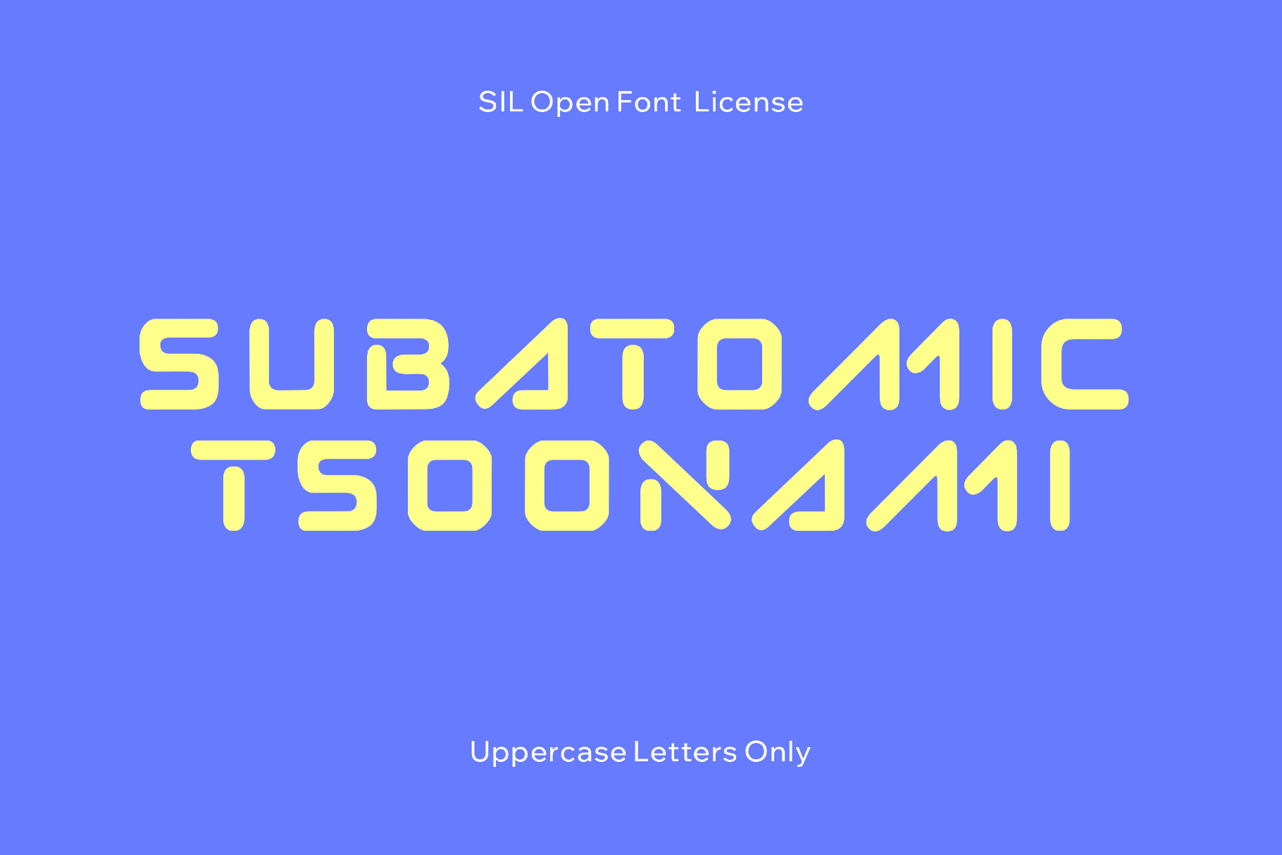 Subatomic Tsoonami - Tech Font
